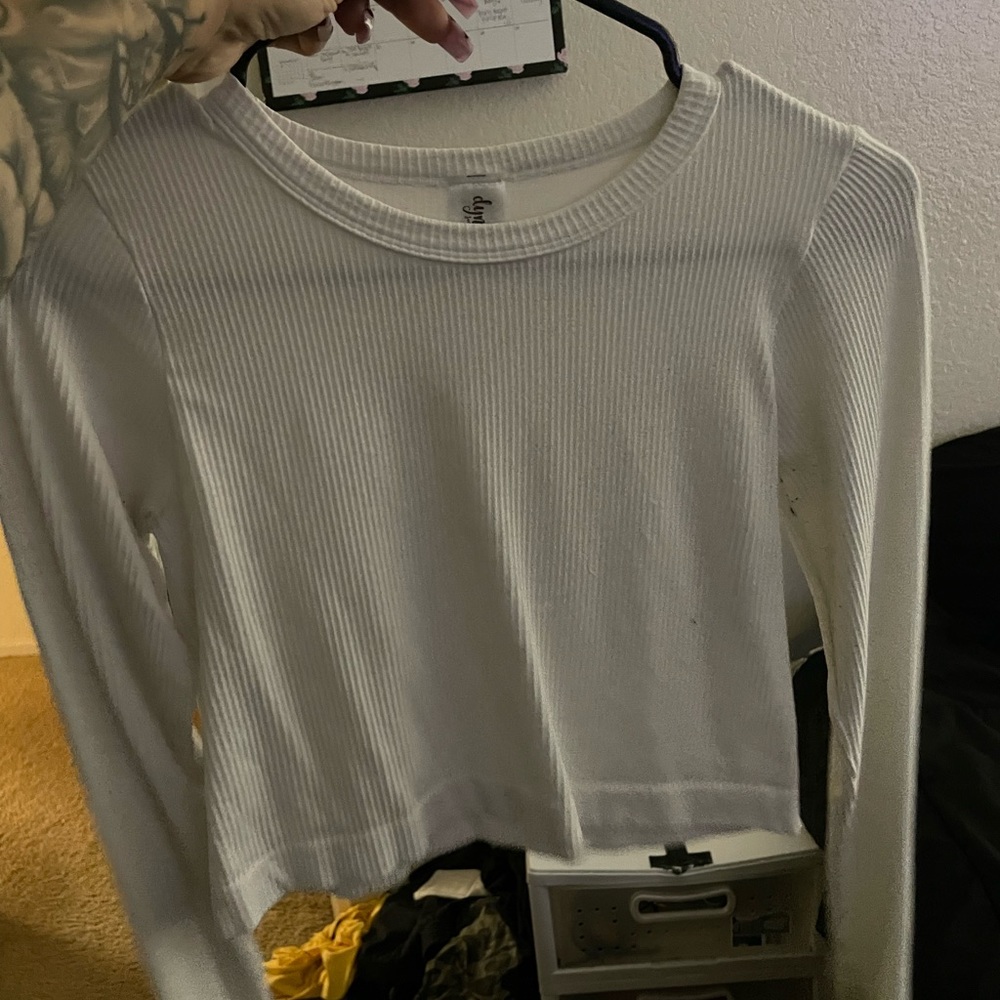 White crop top